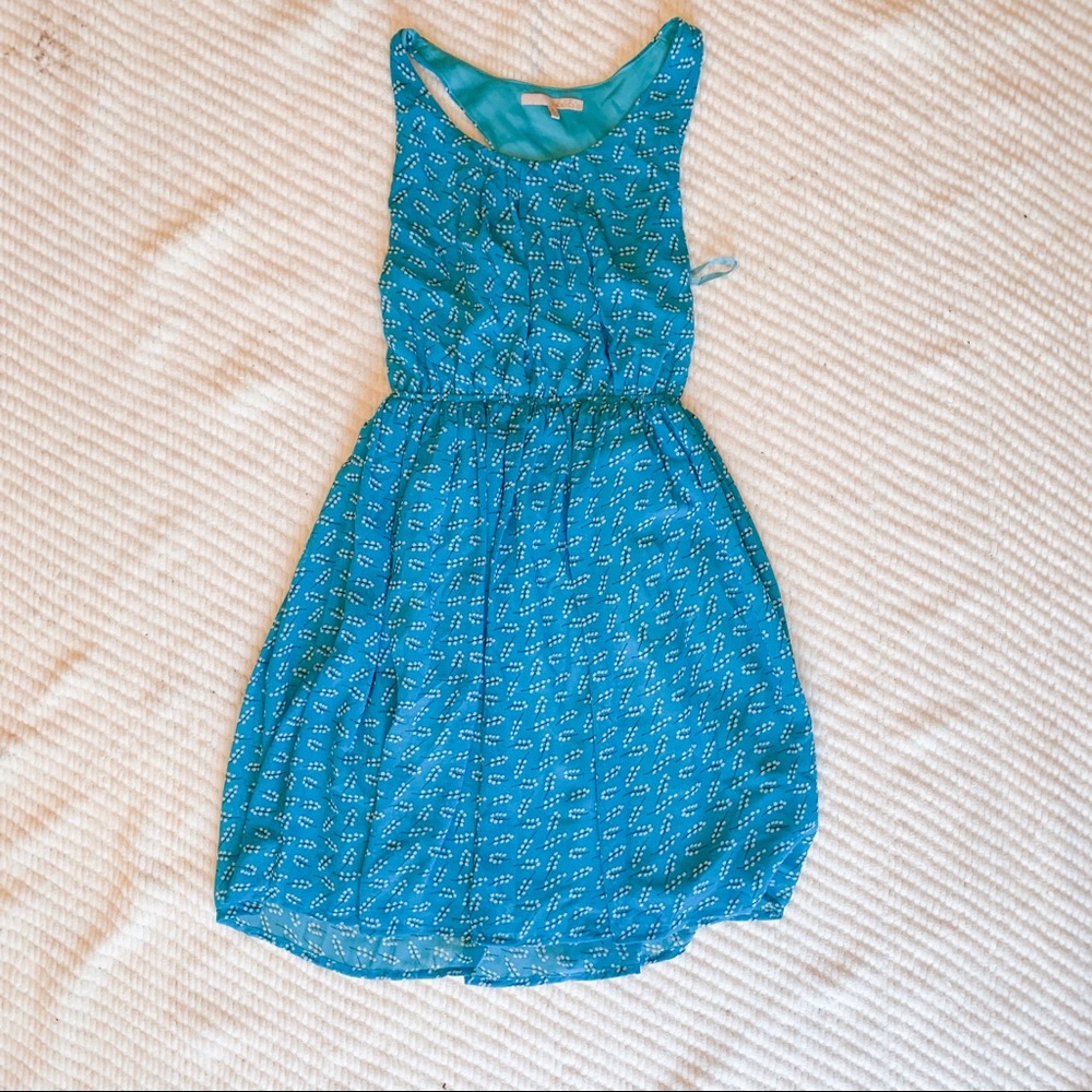 Light blue floral dress